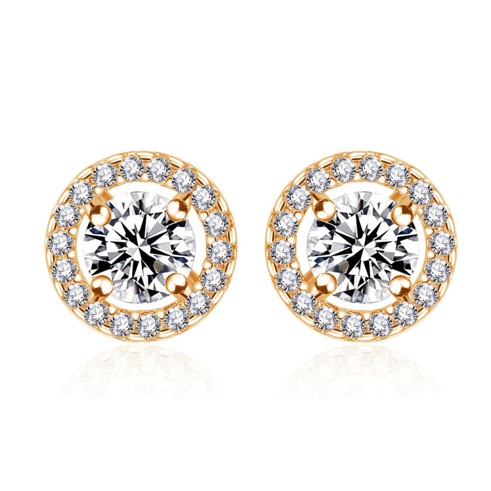 ERFARY White Zircon Earrings
