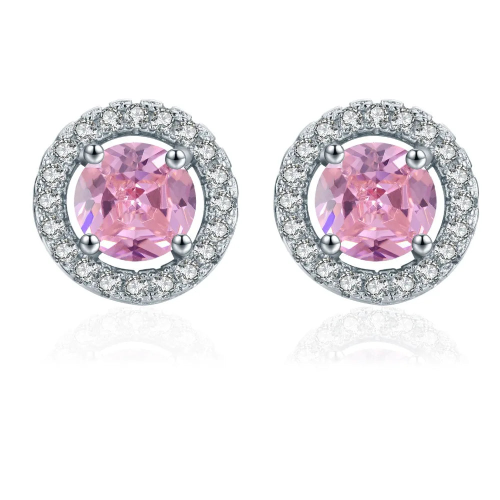 ERFARY White Zircon Earrings