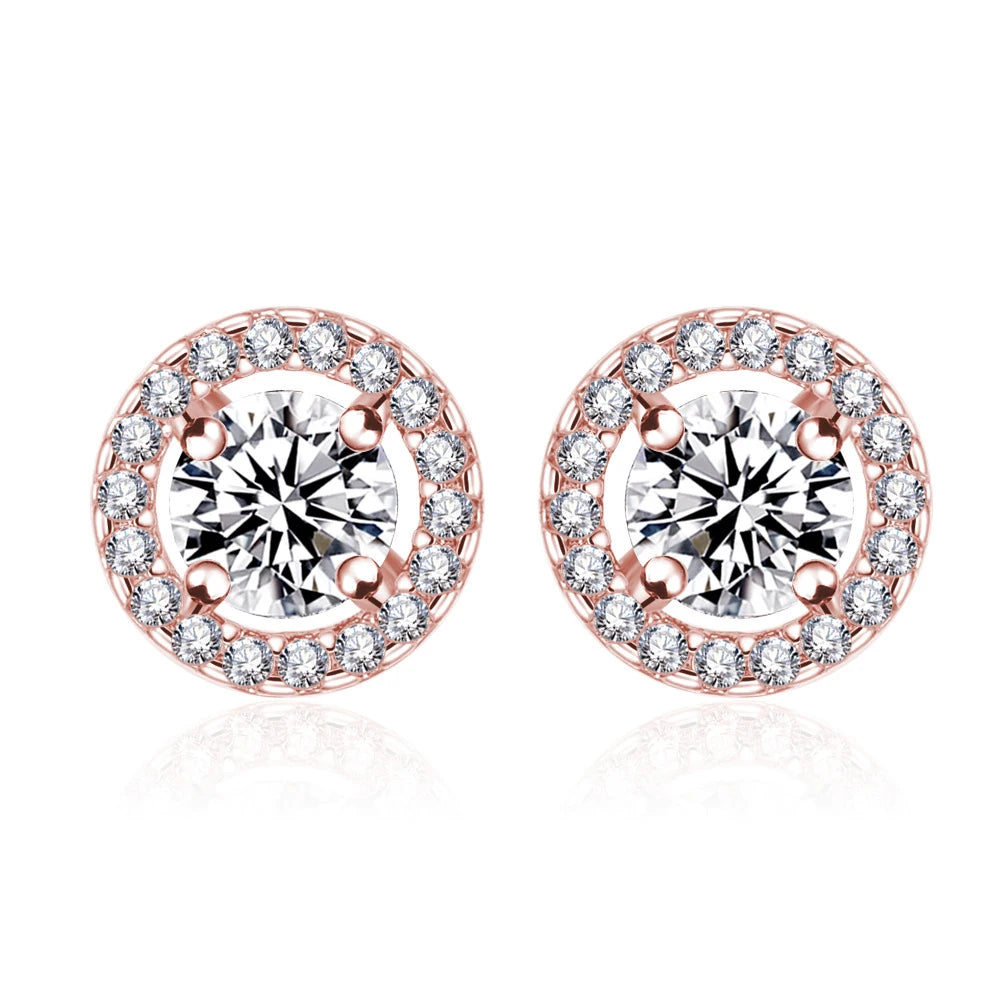 ERFARY White Zircon Earrings