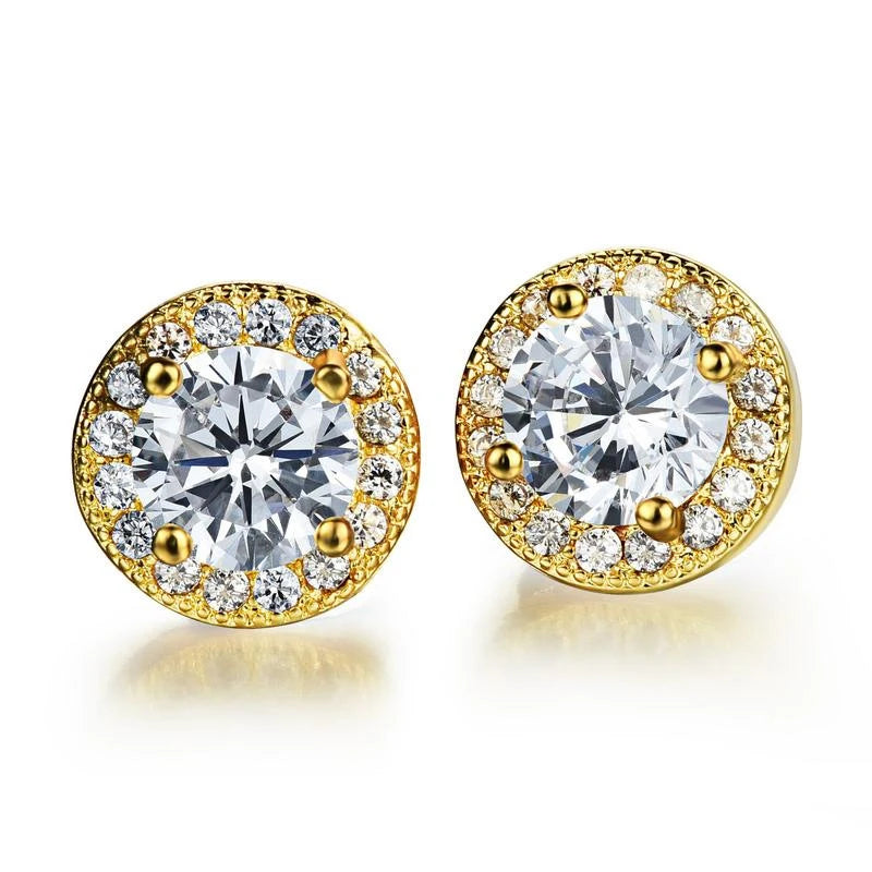 ERFARY White Zircon Earrings