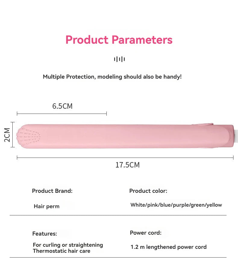 Mini Hair Straightener, Multi-color Splint.